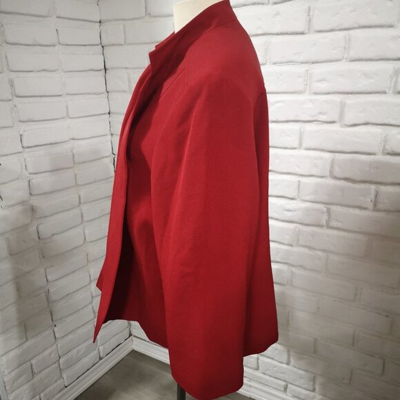 Nipon Boutique Ladies Red Size 22W Loose Fit Open Blazer - Picture 4 of 11